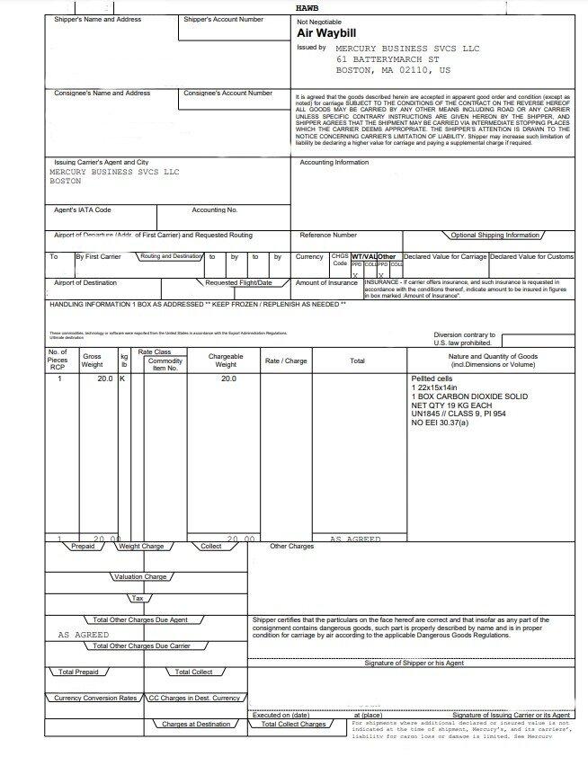 Key Elements of‍ a Master Air Waybill (MAWB)