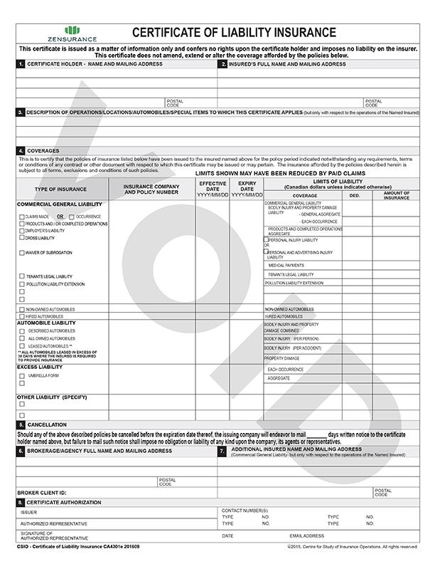 Key Components to Include in ​a Certificate of Insurance for Logistics