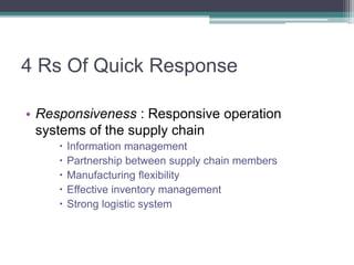 Implementing Quick Response​ Strategies in Shipping Operations