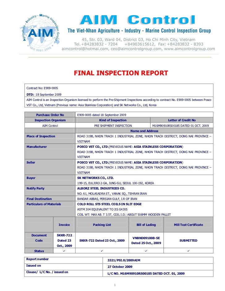 Key Features of an Inspection⁣ Certificate